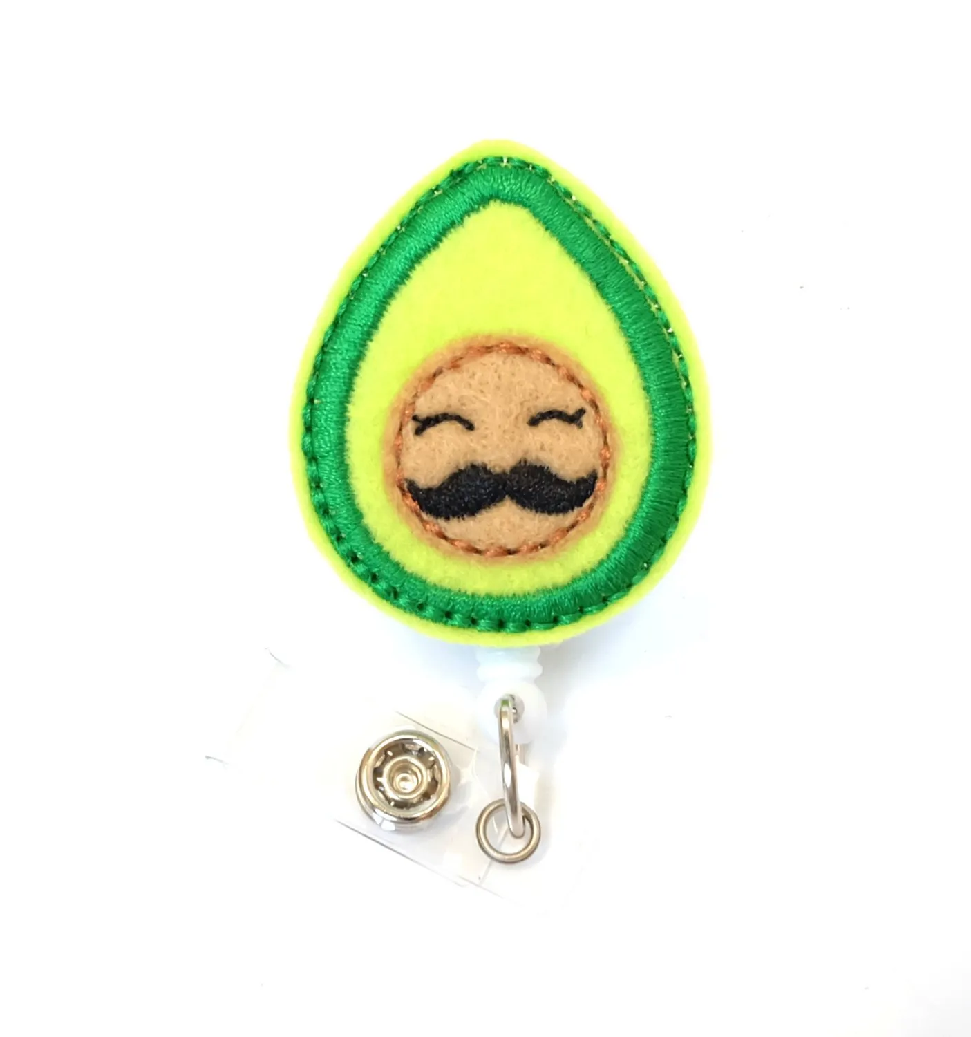 Whole Key Rings Felt Handmad Lovely Fruits Funny Green Vegetables Retractable ID Badge Holder Reel280U