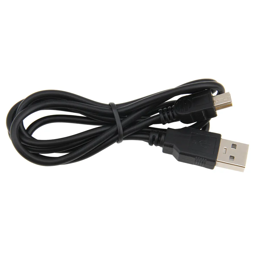 1M USB 2.0 A à Mini B 5 broches mâle câble de chargeur de synchronisation de données cordon de charge pour MP3 MP4 GPS caméra 100 pièces