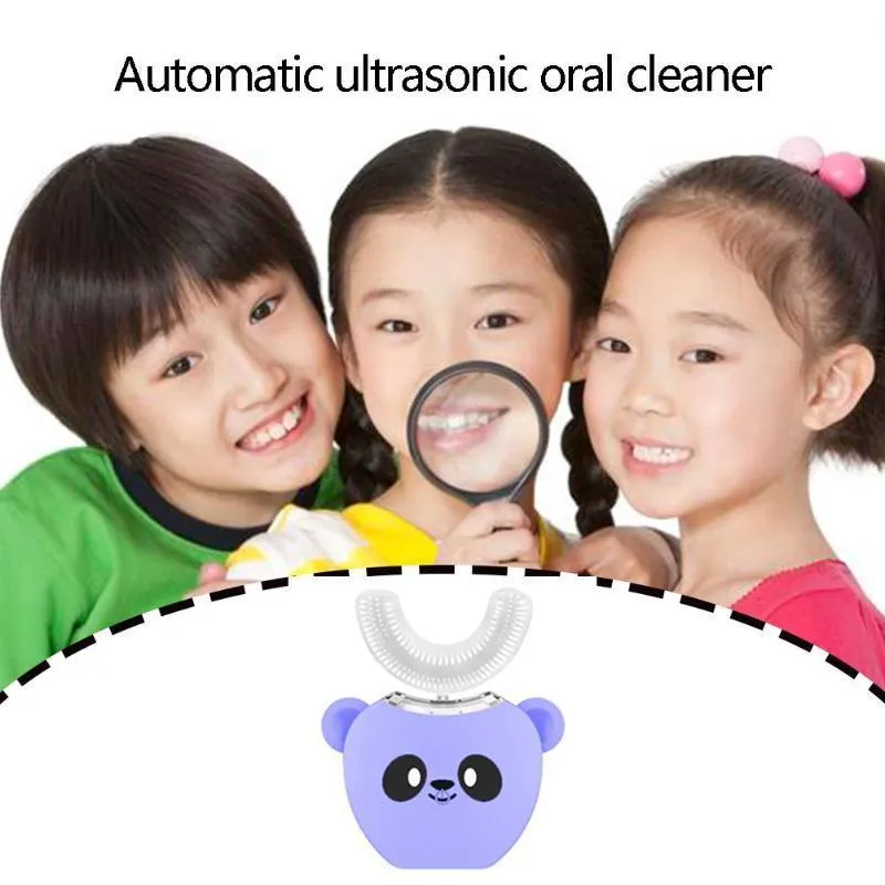 Electric Toothbrush U Type Usb Charging Ultrasonic Teeth Whitening Automatic Sonic Electric Toothbrush For Kids 3-7years J190628