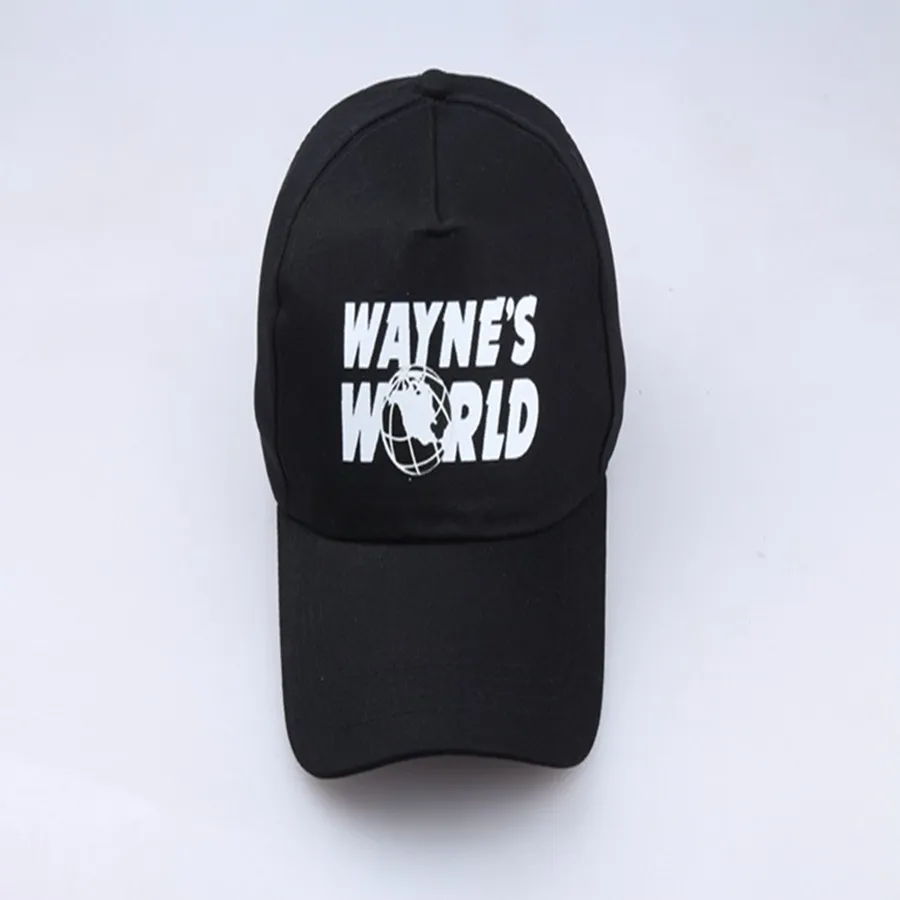 كامل أسود وينز وورلد بيسبول أغطية للجنسين هوب هوب قبعة Sunhat Wayne's World World Hat Trucked Mesh Hats Trucker 281C