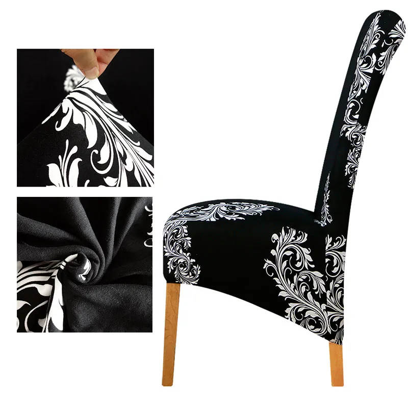 Okładka krzesła o rozmiarze XL Duże wysokie okładki krzesełka o wysokim tylnym siedzeniu okładki tylne okładki dla domu El Party Banquet271i