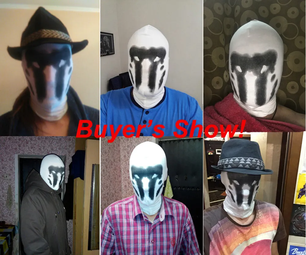 Masque Rorschach pour hommes de garde, nouvelle qualité, Costume de Cosplay, masque de bande dessinée, Watchmen2787