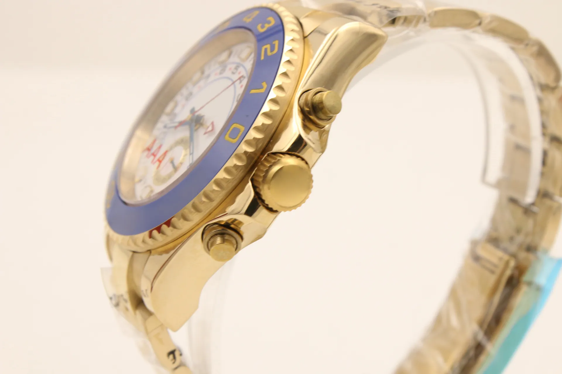 Super U1 topkwaliteit 18K gouden luxe herenhorloge M116680 automatisch uurwerk 44 mm saffier witte wijzerplaat 316 roestvrijstalen horlogeband 266p
