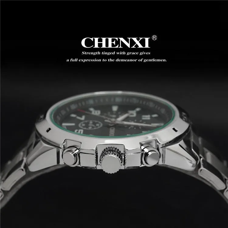 CHENXI Merk Top Originele Mannen Horloges Fashion Casual Business Mannelijke Horloge Rvs Quartz Man Horloge Relogio Masculino253S