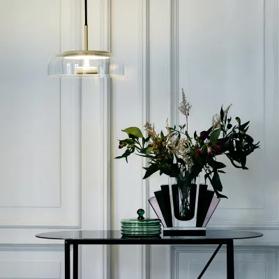 Moderne minimalistische hanglamp Lamp Nordic plafondkleding Decoratie glazen bollamp voor woonkamer slaapkamer eetkamer276Z