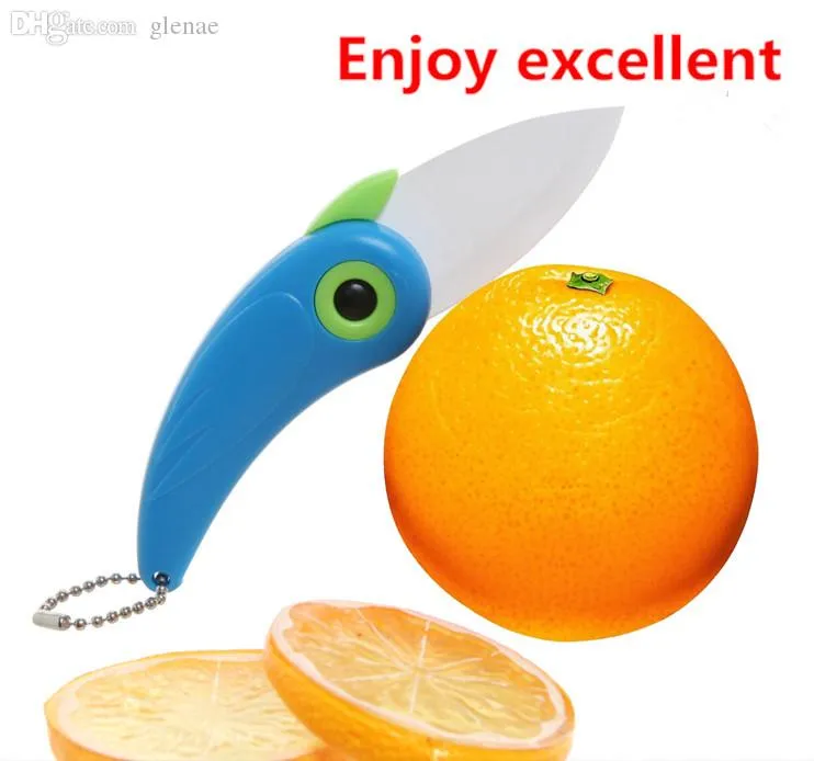 Whole-2016 Utensili da cucina Mini Bird Ceramica LNIFE Regalo LNIFE Pocket Coltelli pieghevoli in ceramica Pocket Kitchen Fruit Paring LNIFE208E