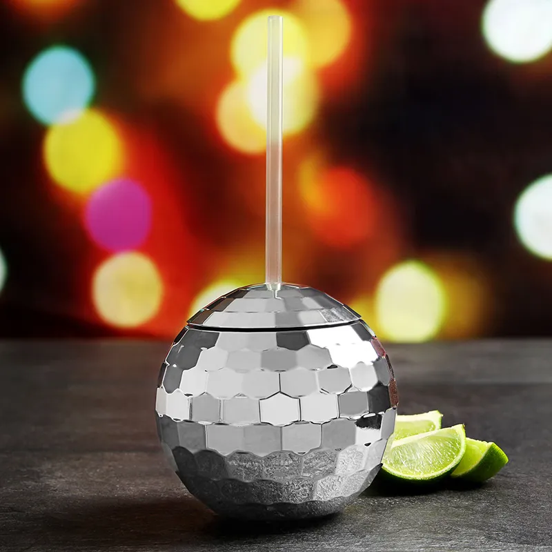 Creative DISCO Ball Cup Flash Effect Cocktail Party Party Nightclub Personality Glass Plastic Cup280i