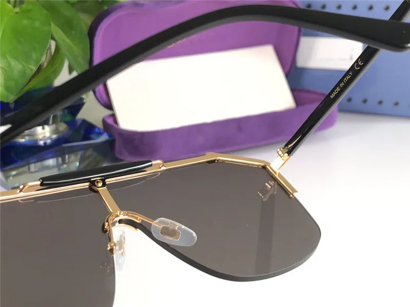 Nya modedesign solglasögonglasögon 0291 ramlösa prydnadsglasögon UV400 -skyddslins toppkvalitet Enkel utomhusglasar201i