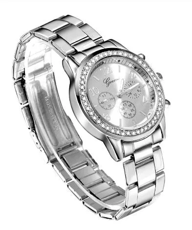 Cenevre Klasik Lüks Rhinestone Watch Women Saatleri Moda Bayanlar İzle Kadın Saatleri Saat Reloj Mujer Relogio FEMININO2300