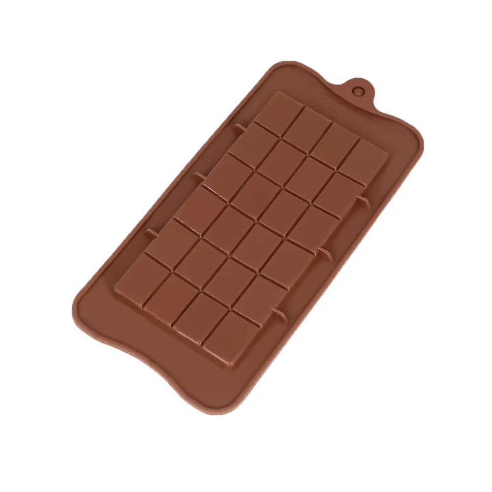 Eco-friendly Silicone Chocolate Candy Mould Cake Bake Mold Baking Pastry Tool Bar Block Ice Tray Mould312Z