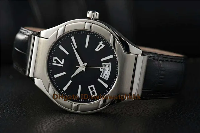 2019 Top Wristwatches Swiss 9015 Automatic Sapphire Crystal CNC carving Case Italy calfskin strap Diamond Bezel Date Display Mens 237H