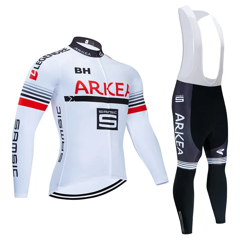 Ensemble de maillot de cyclisme d'hiver 2020 Pro Team ARKEA polaire thermique vêtements de cyclisme Ropa Ciclismo Invierno vtt maillot de vélo pantalon à bretelles kit5544296