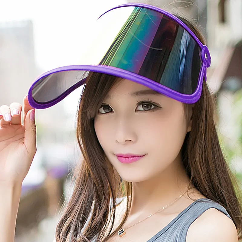 1 Summer Curling Top Sun Hat Riding Curling Sun Visor Cap Collapsible Cover Cap Visors for Car Anti UV Light Cap Whole246d