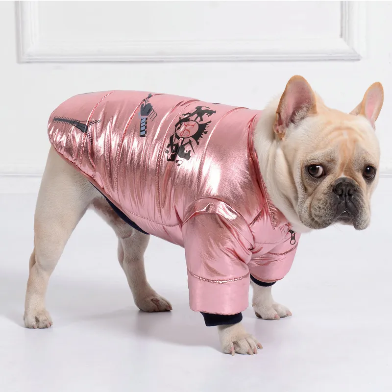 Vestiti del cane di moda Inverno Pet Dog Jacket Abbigliamento cani di piccola taglia Bulldog francese Natale Cucciolo di cane Costume Ropa Perro T84068481