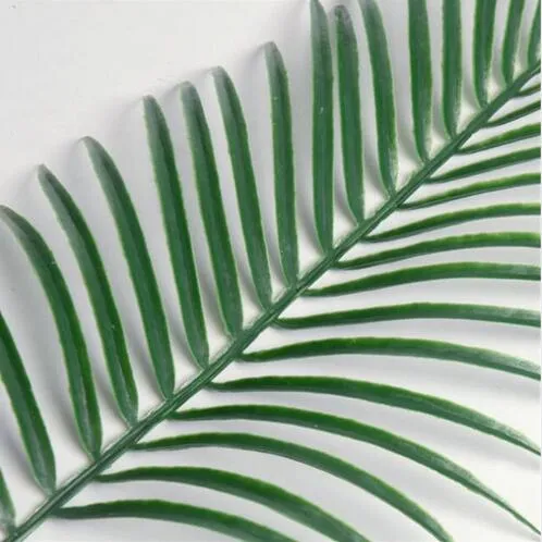 Sztuczne fałszywe plastikowe liście zielone rośliny Fałszywa zieleń liści palmy do kwiatowej układu kwiatowego dekoracji ślubnej GB262L