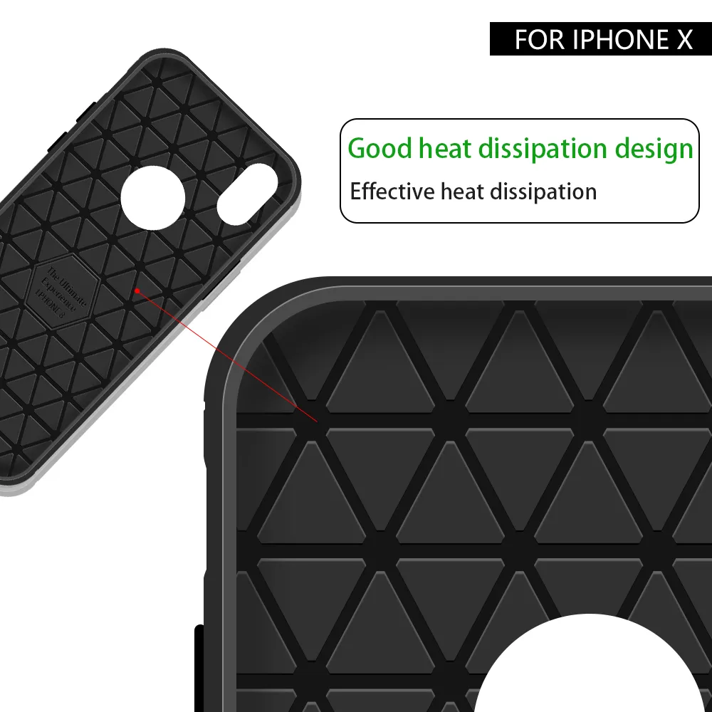 Carbon Fiber Cases For iPhone 14 13 12 mini 11 Pro Xs Max 8 7 6s Plus TPU Rubber Phone Cover