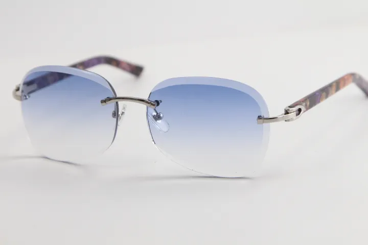 Yüksek kaliteli lensler kenarsız tahta güneş gözlüğü moda erkek ve kadın erkek altın çerçeve gözlükleri moda tasarım spor gözlük203a