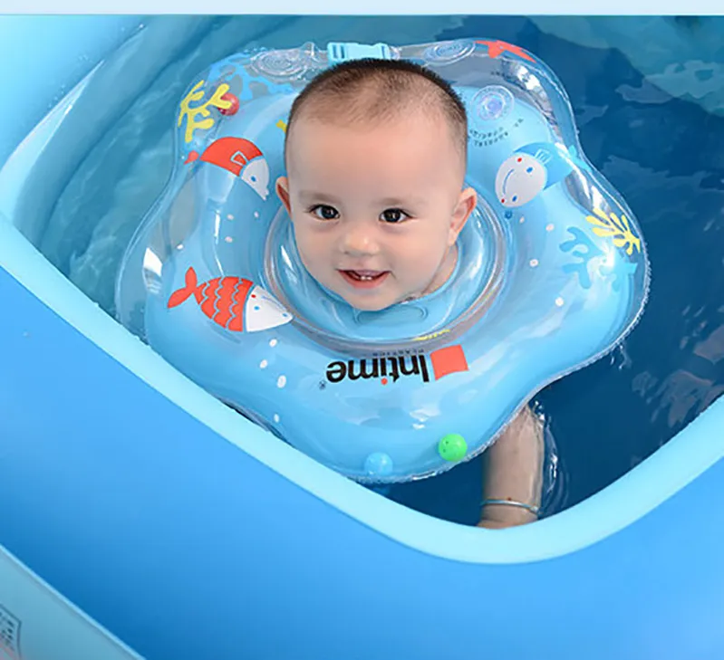 1 stücke Schwimmbecken Baby Zubehör Schwimmen Ring Baby Aufblasbare Float Ring Sicherheit Infant Baby-Neck Float Kreis Baden Accesorios251L