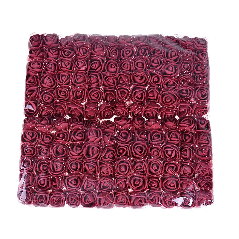 / fleur artificielle 15 couleurs PE dentelle mousse rose bouquet pour mariage décoration de la maison bricolage couronne coiffure cadeau box292W