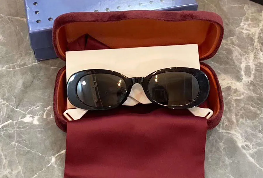 0517 Овальные тонкие солнцезащитные очки для женщин и мужчин, флуоресцентные неоновые зеленые жемчужные очки, модные овальные солнцезащитные очки, очки, новые оттенки с коробкой269K