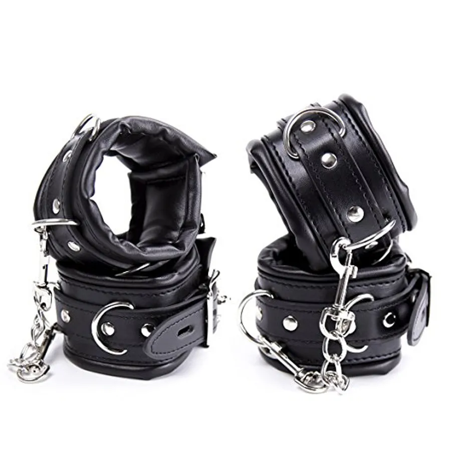 Soft-Padded-Leather-Hand-Cuffs-Ankle-Cuffs-Fetish-Bondage-Restraints-BDSM-Handcuffs-Anklecuffs-Sex-Toys-For