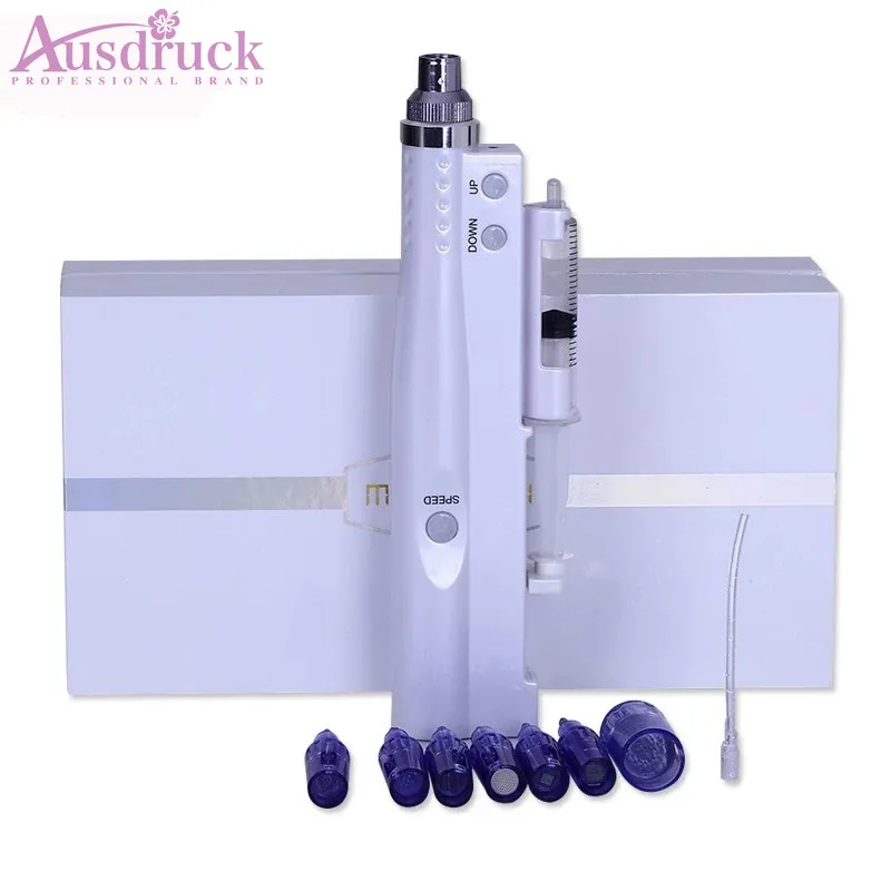 Stylo Derma à micro-aiguilles automatique sans fil, MesoGun, stylo d'injection de sérum d'eau, mésothérapie du visage, amincissant, usage domestique, 2020