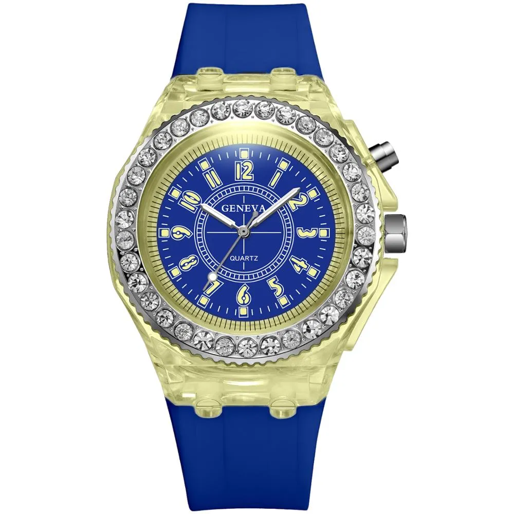 PANARS элегантные лоскутные бриллианты красочные спортивные кварцевые наручные часы мужские светящиеся многофункциональные часы Girls2560