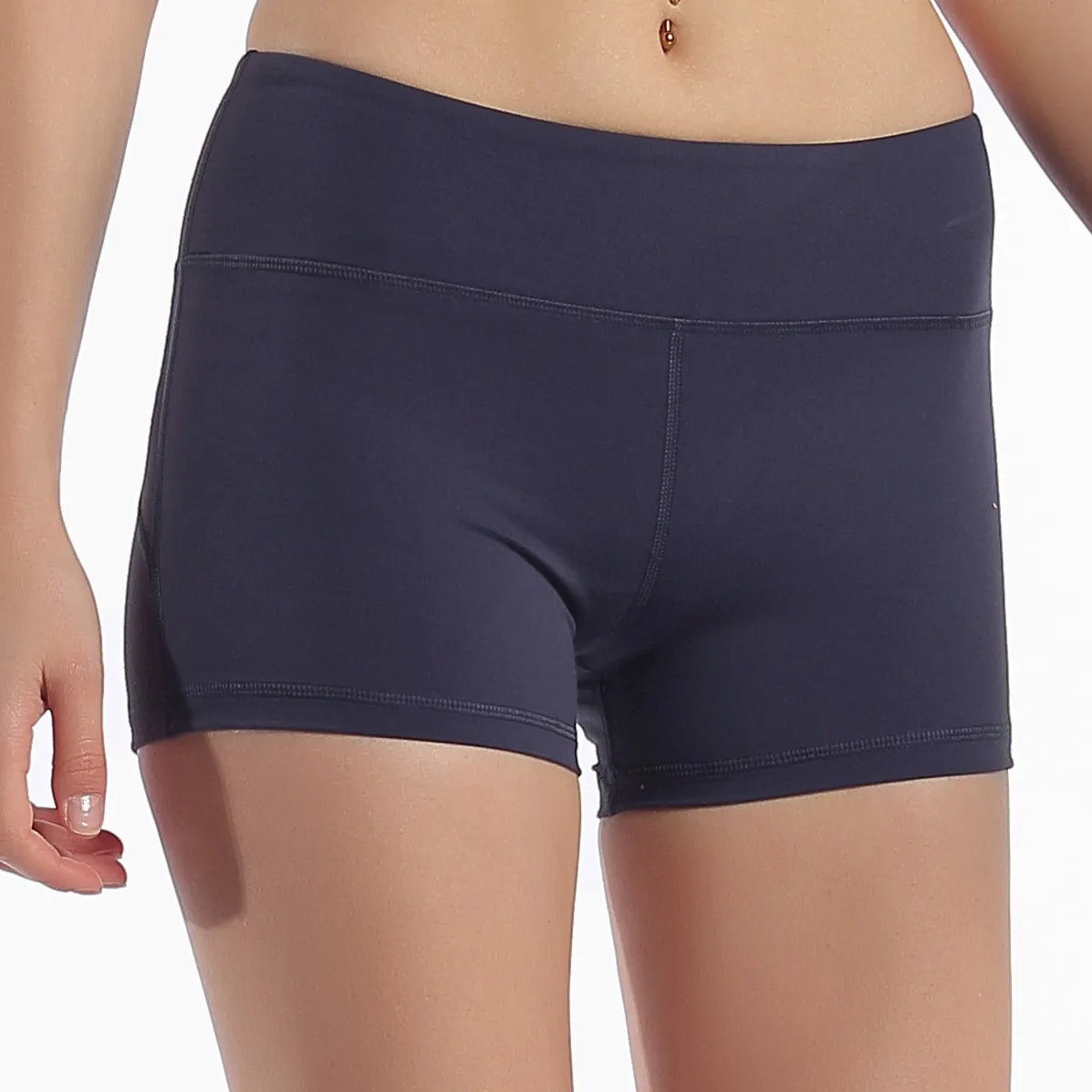 Yoga Short Pants Summer Hot Women Casual High Elastic midja t￤tt fitness Slim Male Shorts Solid Color Female Girl Araction Shorts Top