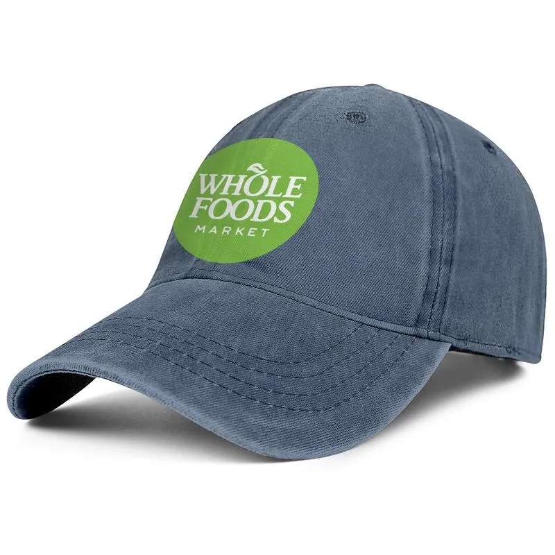 Whole Foods Market Unisex-Jeans-Baseballkappe, cooles Vintage-Team, trendige Hüte, Logo, gesund, Bio, Tarnung, rosa, karierter Druck, 8326876