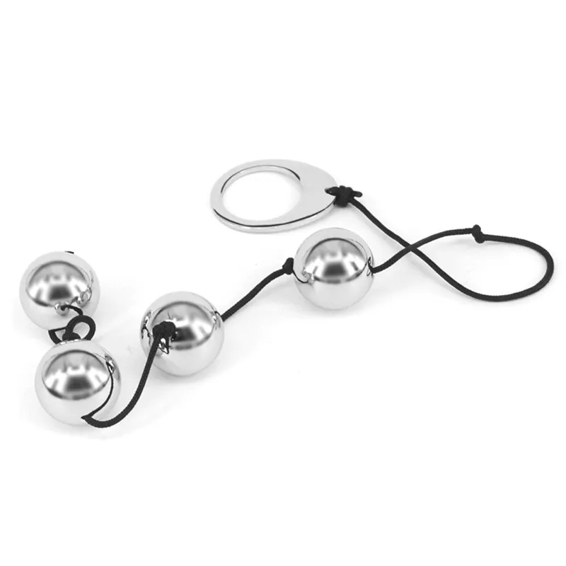 Meselo Acier Inoxydable 4 Boules Kegel Ball Ben Wa Boules Perles Anales Vaginales En Métal Butt Plug En Métal Anal Plugs Adulte Jeu Sex Toys Y19052403