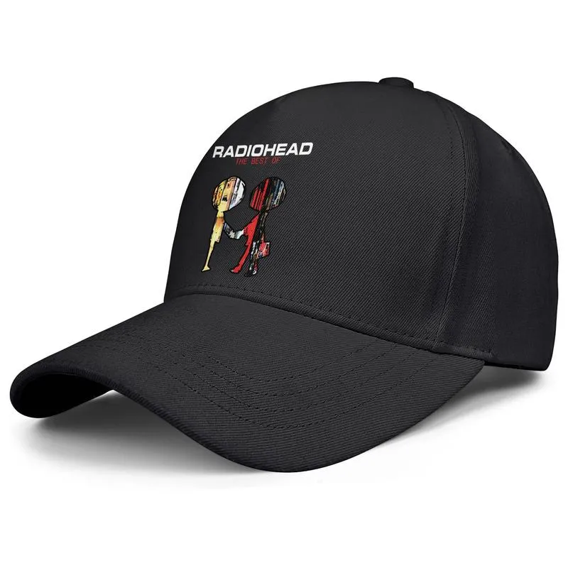 Men039s och Women039S Baseball Caps Cricket Justerbar tom Fashion Trucker Hat Radiohead Logo Albums Songs Live Design av 1498556