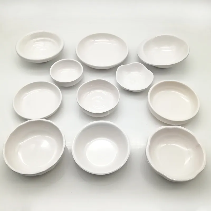 Tempo de imitação de prato de porcelana Molho de prato de água Drop Shape tigela Molho de soja Prato