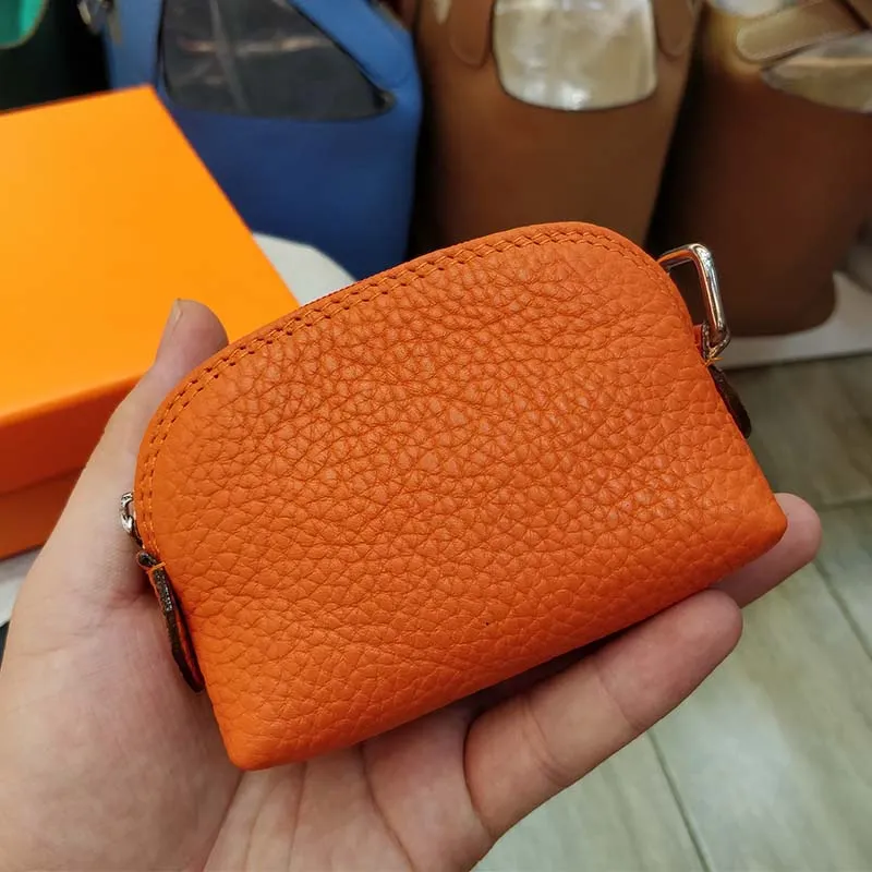 Tout mode porte-monnaie Mini portefeuille doux TOGO véritable peau de vache en cuir véritable femmes pochette femme courte poche argent Bag324c