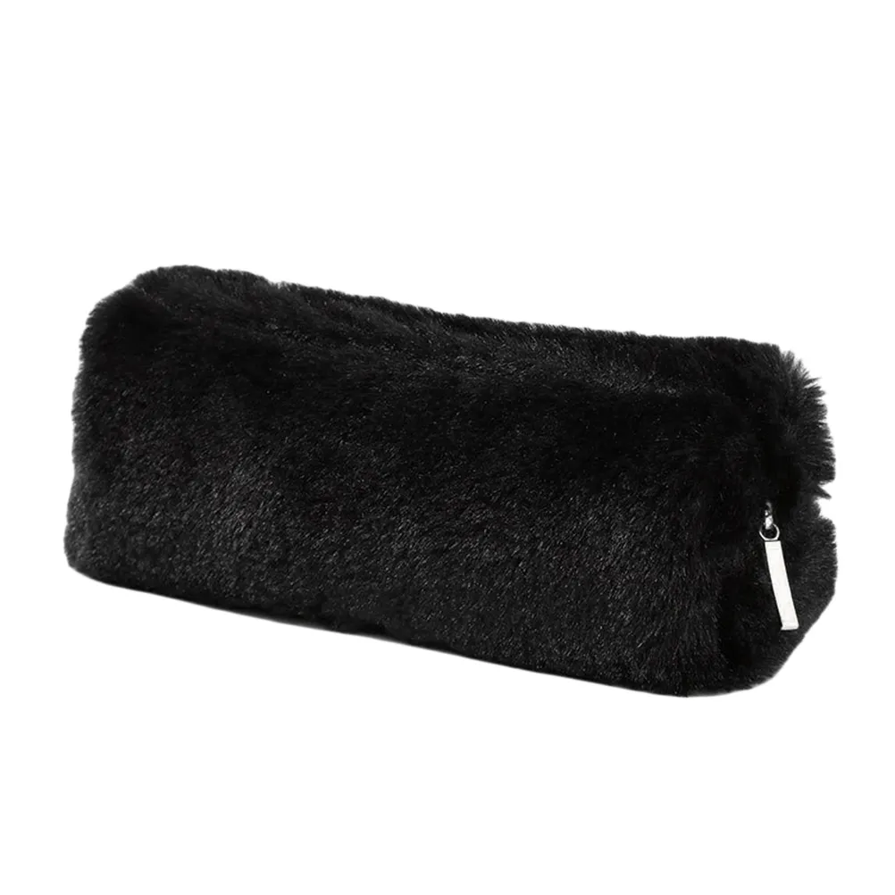 Bonito pelúcia octogonal lápis saco de papelaria pencilcase meninas material escolar neceser compõem saco bolsa de maquiagem cosmetic290v