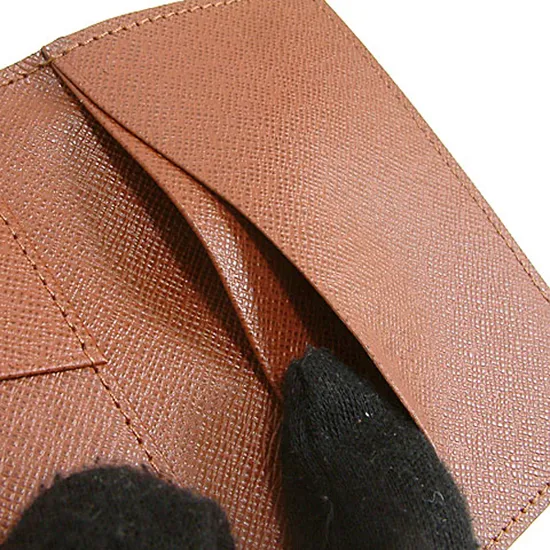 Utmärkt kvalitetsficka organisatorkorthållare NM Canvas Real Leather Plånböcker M60502 Herrväska N63145 N63144 Purse ID Bifold Wallet217J