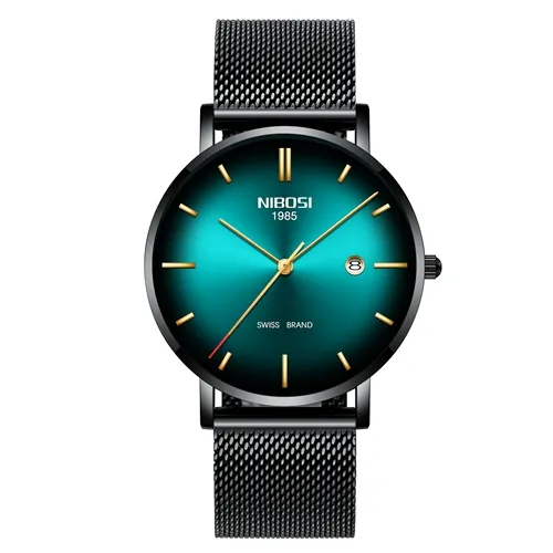 NIBOSI Watch Men Chronograph Wrist Watch Waterproof Date Creative Luxury Brand Swiss Relogio Masculino Male Geneva Quartz Clock214Q