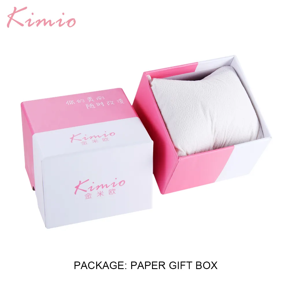 Top Brand Kimio Fashion Women Watchs Square Robe Dimes Bracelet Bracelet Wristwatch Quartz Clock Relogio Feminino Femme Cadeau Box Y270C