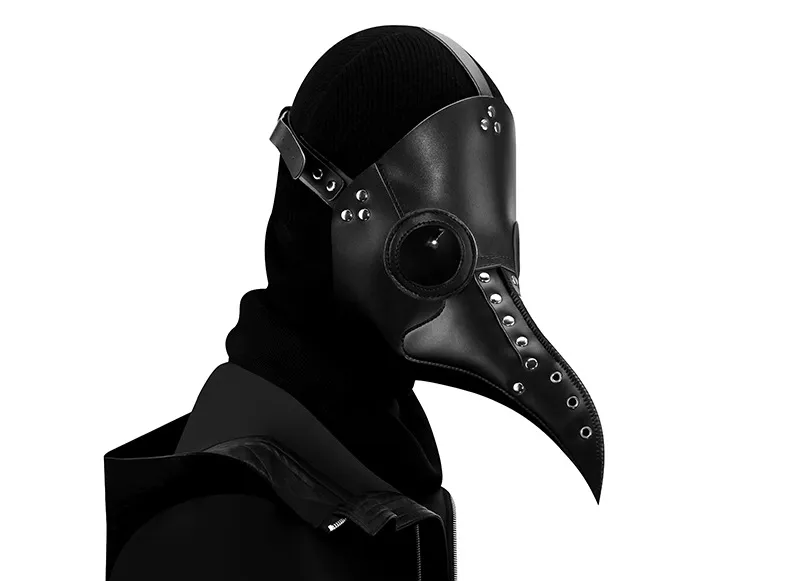 Steampunk Plague Bird Mask Doctor Mask Long Nose Cosplay Fancy Mask Exclusive Gothic Retro Rock Leather Halloween Masks279r