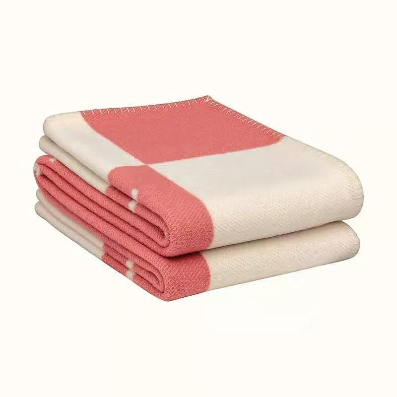 ファッション格子縞の毛布スーパーソフトウールカシミアスローブランケットポータブルウォームソファベッドフリースヤーン染色ブランケット編み