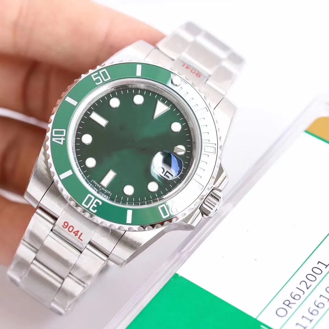 Super 35 116610 montre DE luxe 40 mm 13 mm 904L stalen kast 2836 automatisch horloge mechanisch uurwerk ijsblauw Super lichtgevend 300 mete190l