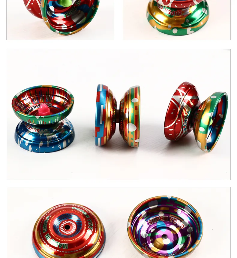 Ensemble de 10 pièces en alliage d'aluminium, conception à grande vitesse, boule YoYo professionnelle, tour YoYo pour enfants, jouet de jonglage magique 5418547