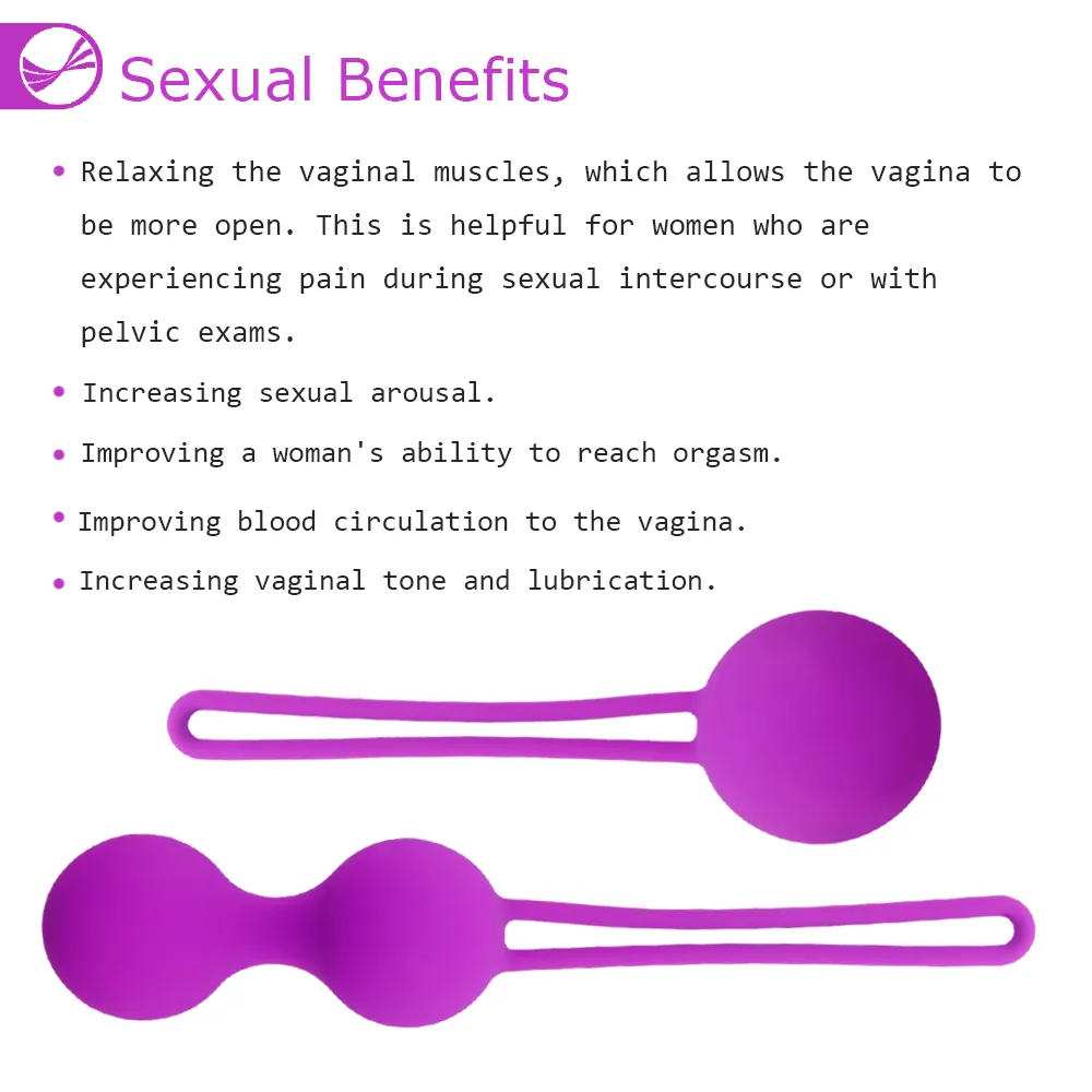 2 pcs Kegel Balls Vaginal Tight Ball Exercise Balls Orgasms Massage Sex Products Vibrators for Women Sex Toys