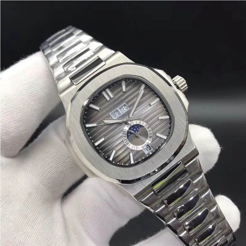 High Quality Watches 5726 Mechanical Automatic Men Watch Moon Phase 24H Stainless Steel All Functions Work 40 5mm303M