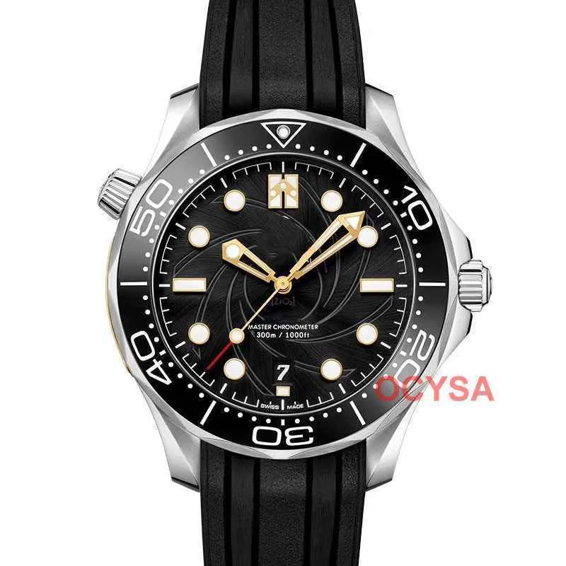 Mode luxe caoutchouc hommes mécanique mouvement automatique hommes maître Designer Tag montre montres montres homme montre de luxe326k