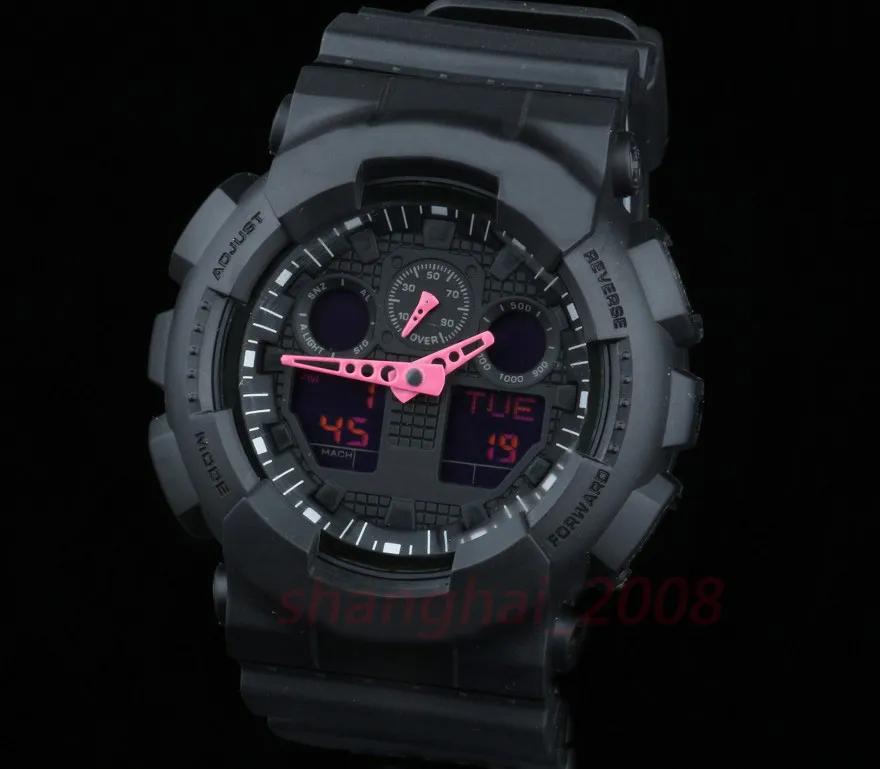 새로운 원래 색상 모든 기능 LED 육군 군사 시계 남성 방수 시계 모든 포인터 작업 디지털 스포츠 손목 Watch241W