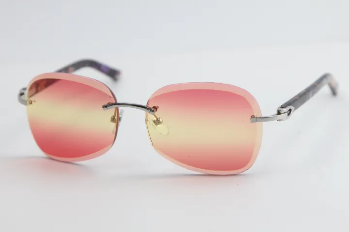 Yüksek kaliteli lensler kenarsız tahta güneş gözlüğü moda erkek ve kadın erkek altın çerçeve gözlükleri moda tasarım spor gözlük203a
