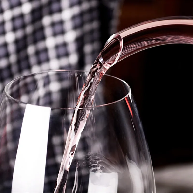 Miljövänlig 1200 ml U-format glashorn vin decanter party vin hällare röd öl carafe luftare barware bar verktyg gåva217d