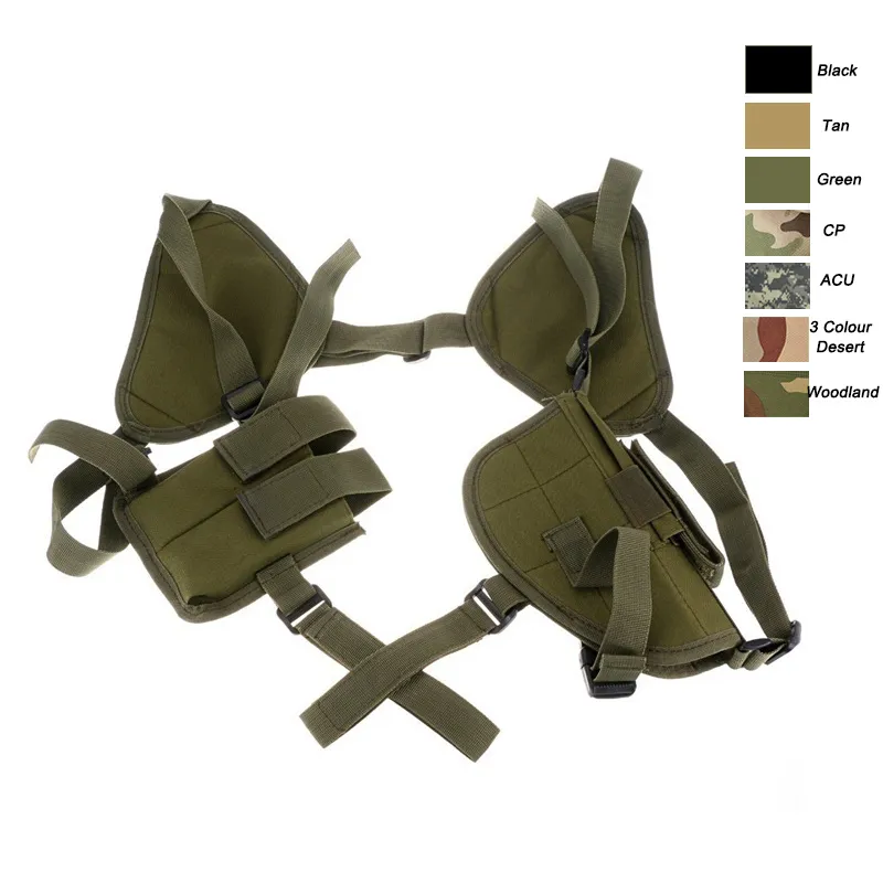 Outdoor Sports Assault Combat bag Molle Pack Pistol Gun Pack Camouflage Shoulder Holster with Magazine Pouch NO17-203