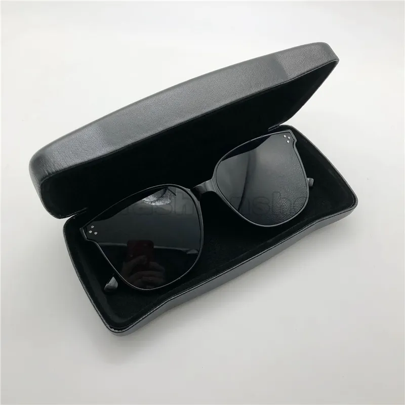 weiß blau schwarz Sonnenbrillenbox V Marke Leder Sonnenbrillenetui Brille 2019 neue Brillen Stofftasche293P