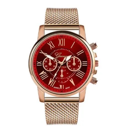 Whole Selling GENEVA Women's Casual Silicone Strap Quartz Watch Top Brand Girls Bracelet Clock WristWatch Women Relog264g